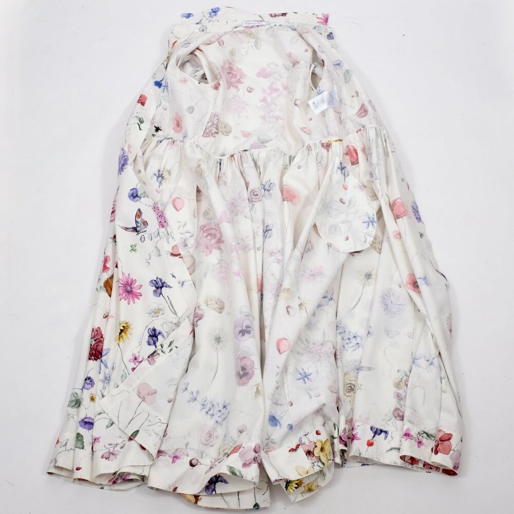 Christian Dior maxi dress 36 US 4 Florilegio 2023 print white floral - Picture 15 of 16